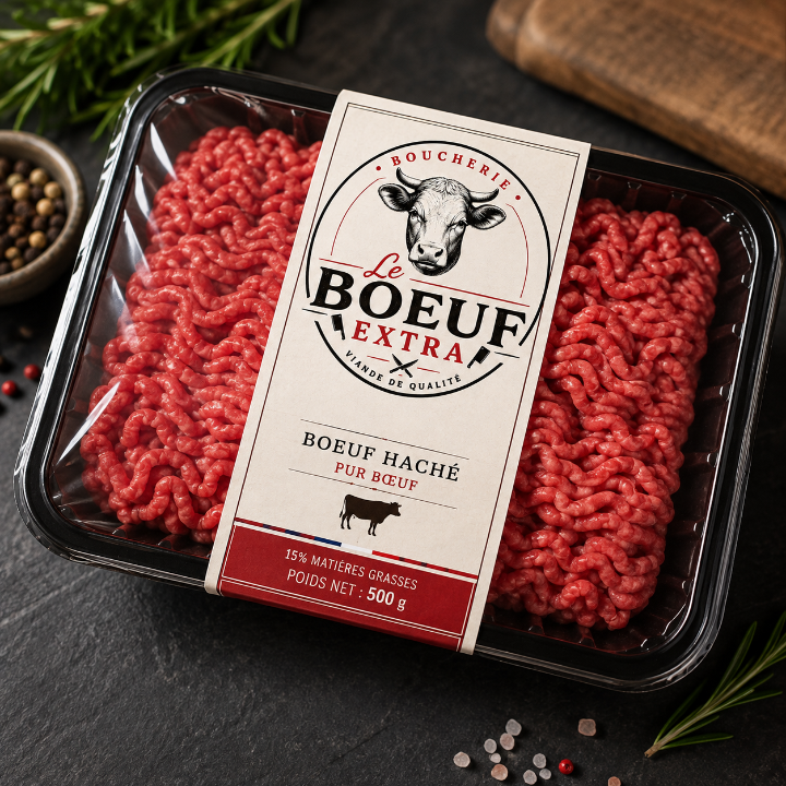 Boeuf haché pur boeuf Le Boeuf Extra