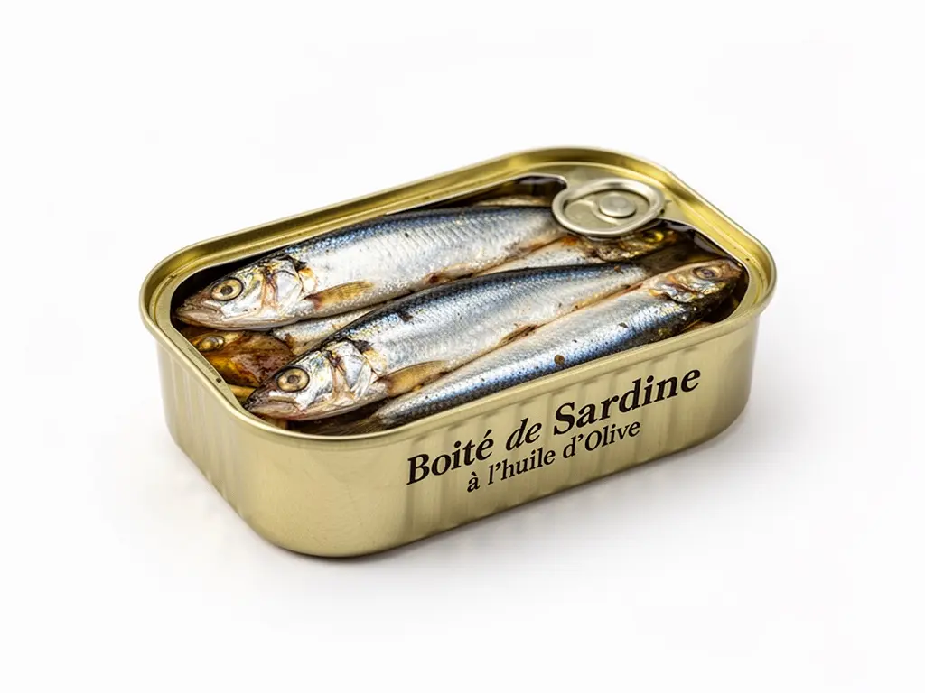 boîte de sardine à l'huile d'olive