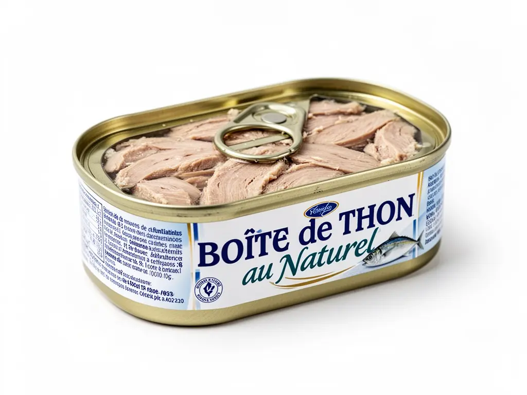 boîte de thon au naturel