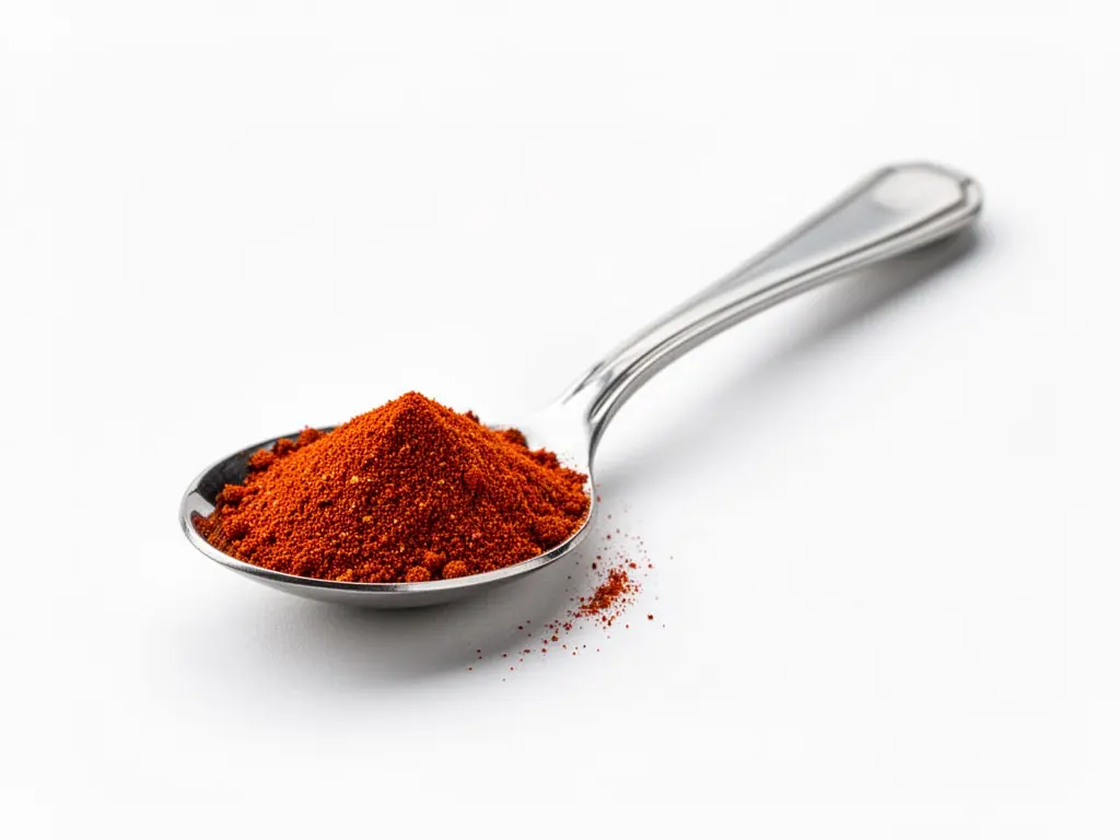 cuillère à café de piment en poudre
