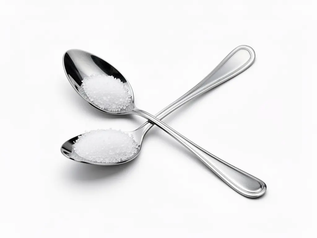 cuillère à café de sel fin