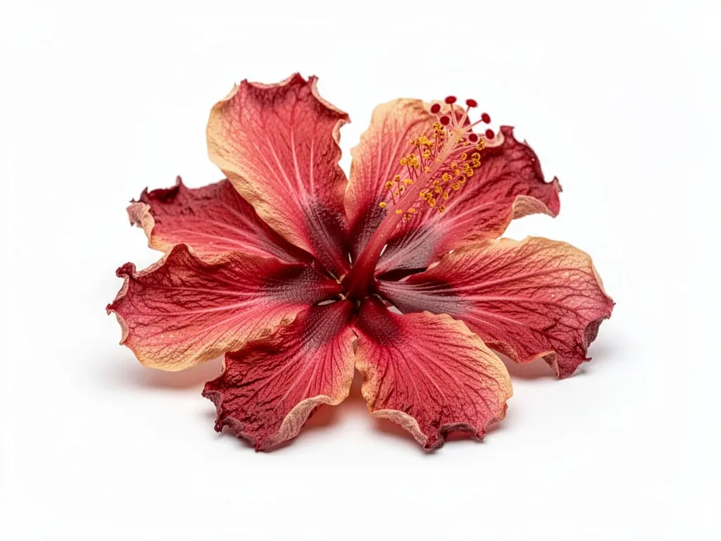 fleur d'hibiscus séchée