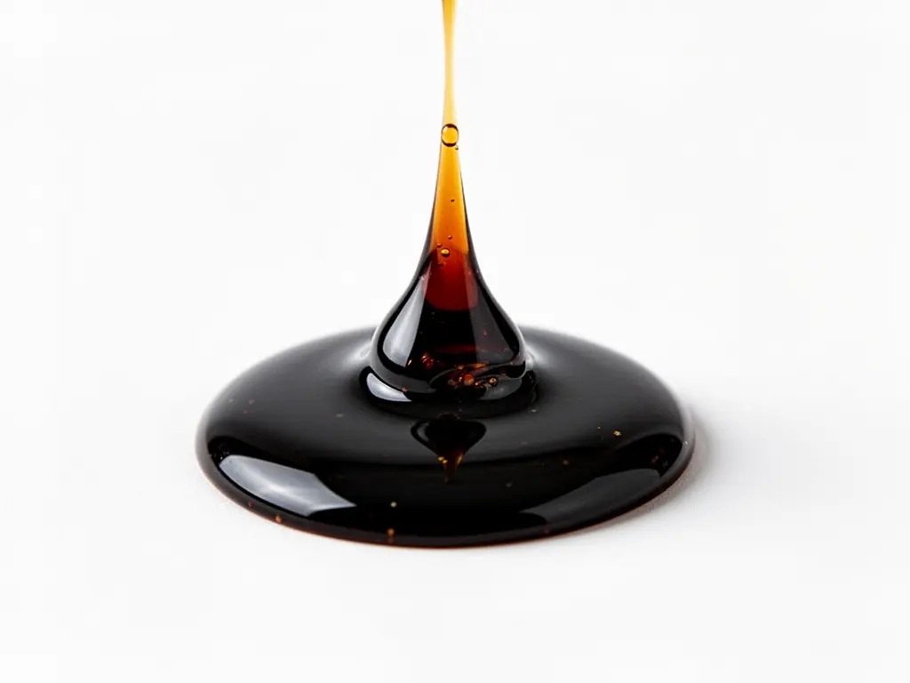 goutte de sauce soja sucrée