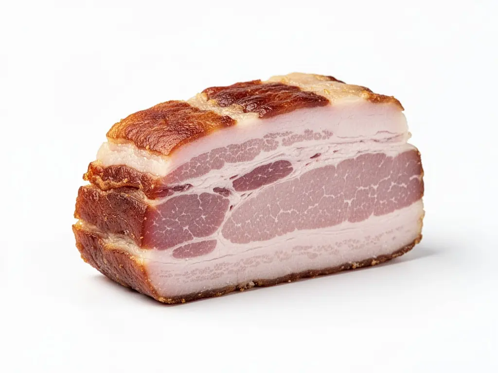 morceau de lard fumé