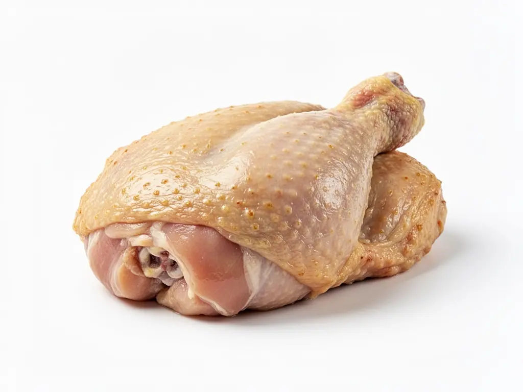 morceau de poulet fermier