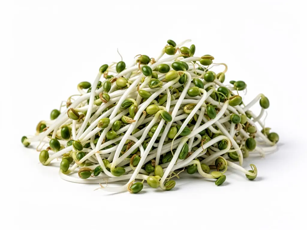 pousse de soja fraîche