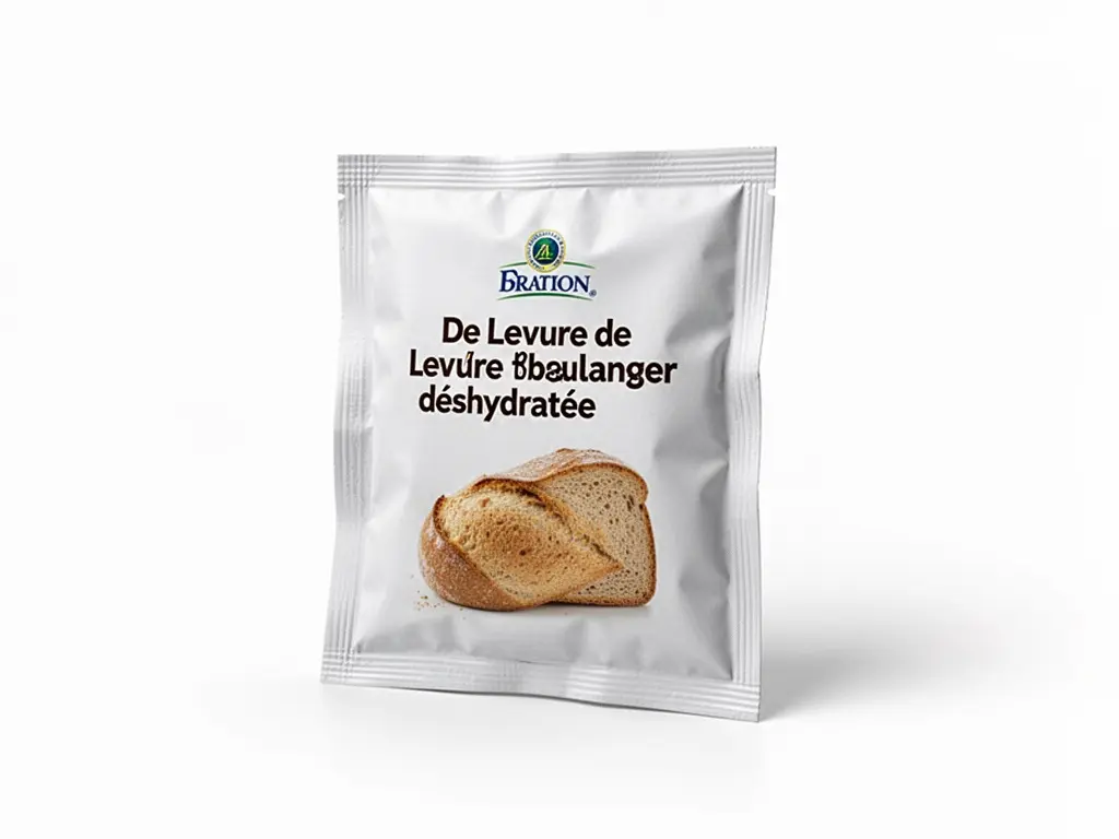sachet de levure de boulanger déshydratée