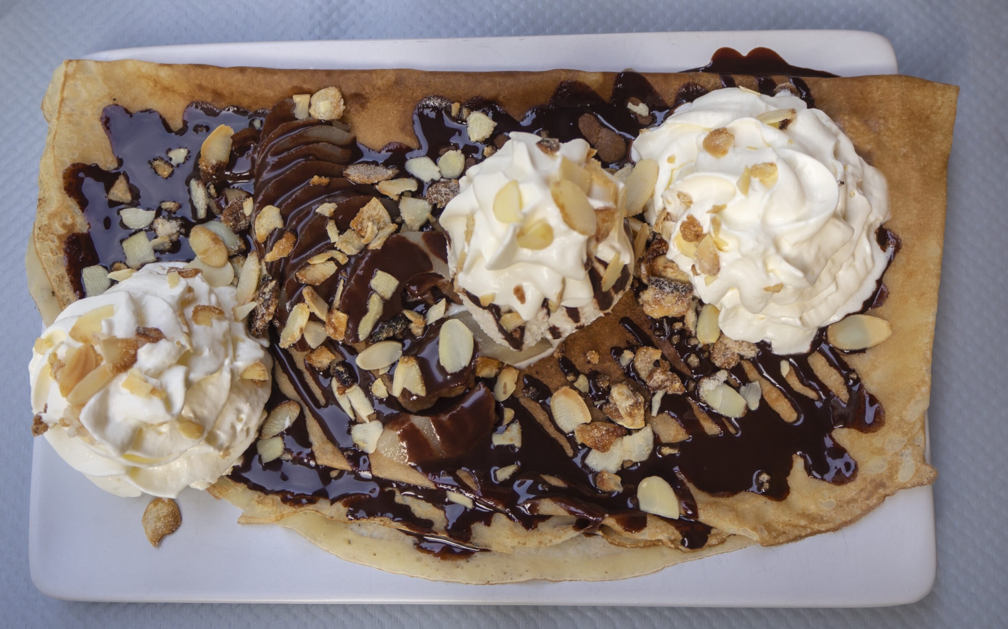 Photo de la recette : Recette crêpes chocolat chantilly
