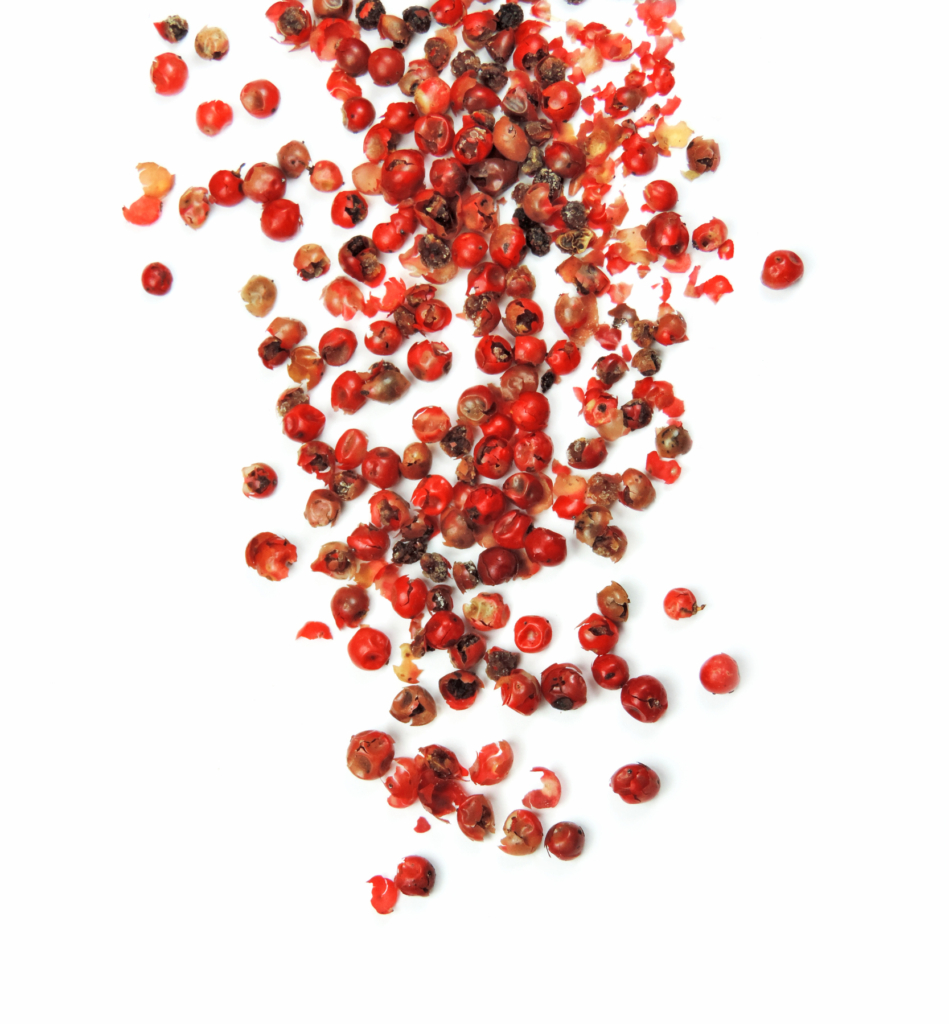 Poivre rouge parmi le poivre dans tous ses états