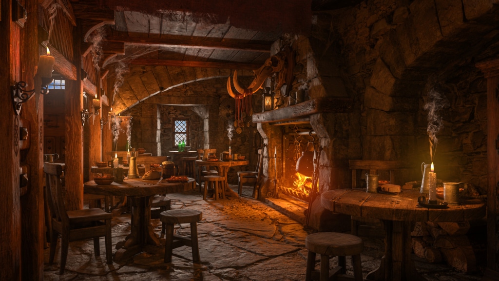 Une taverne où mijotent des plats