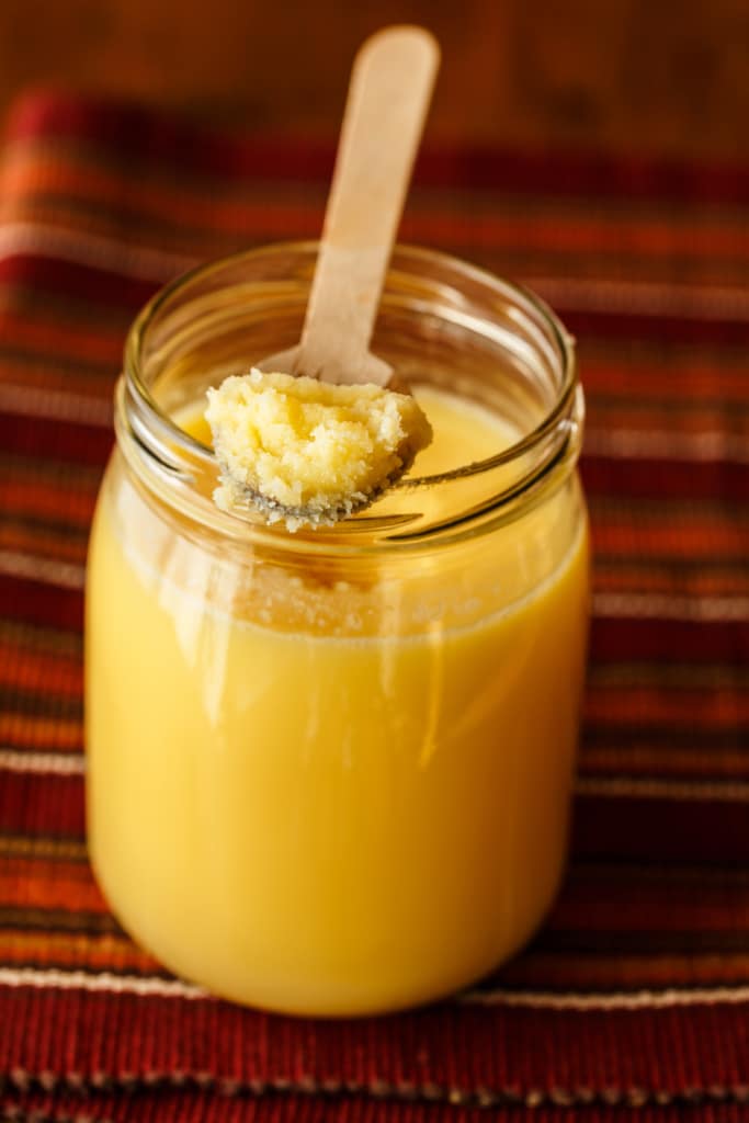 Plus foncé que le beurre clarifié : le ghee
