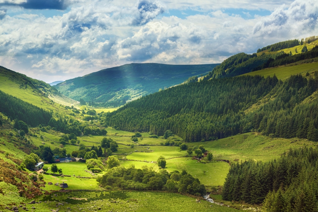Paysage irlandais pour illustrer la Saint-Patrick