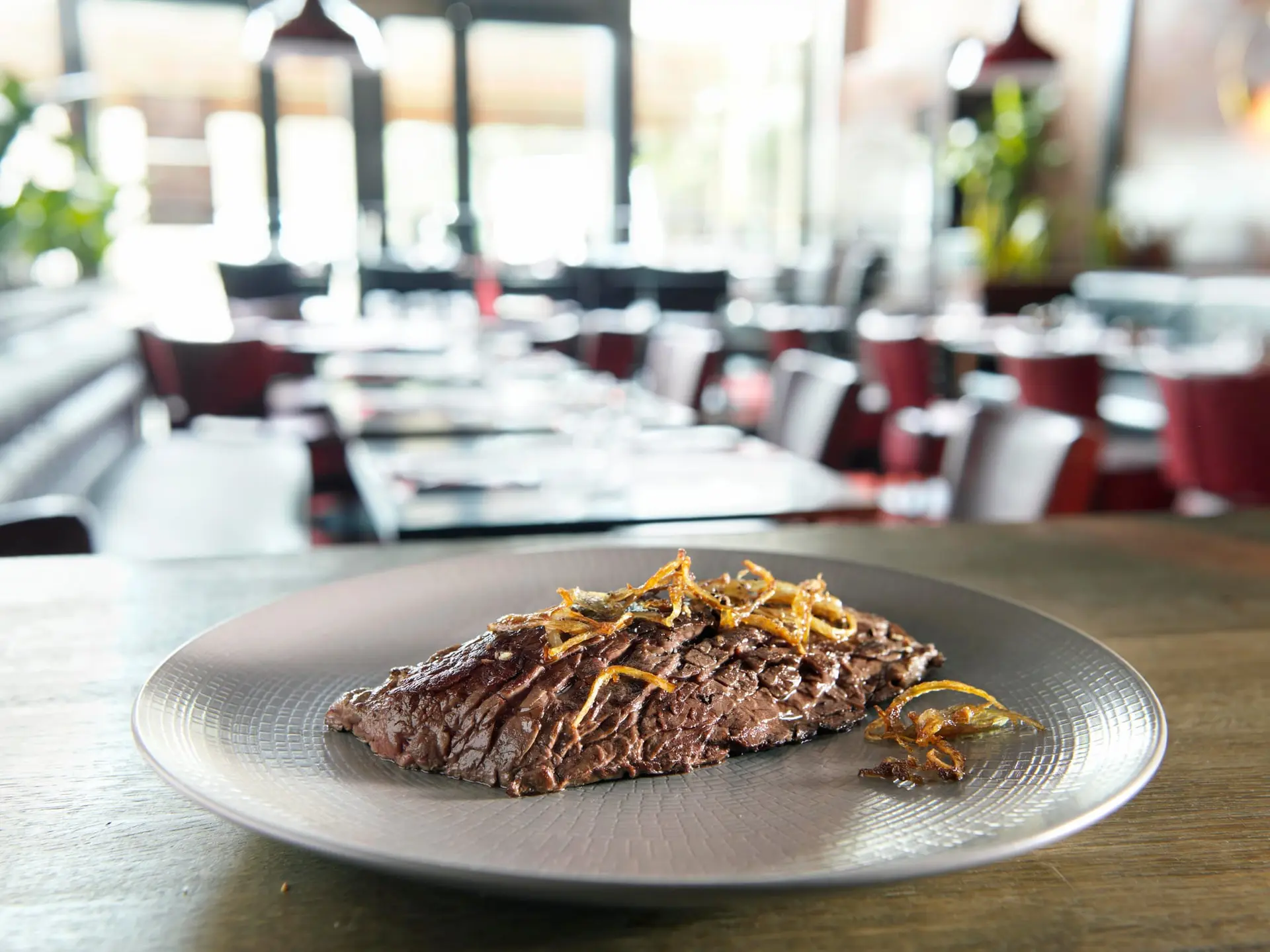 Bavette aux zestes d'oignons