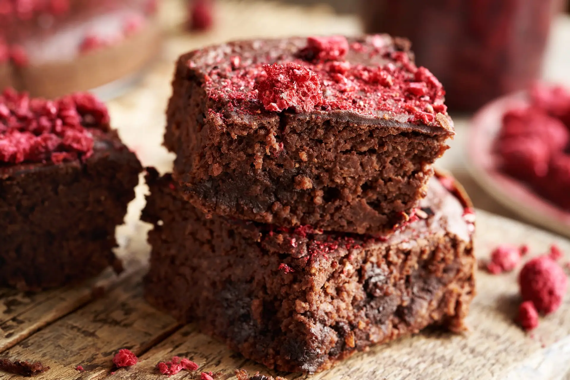 Brownies sans gluten à base de haricots rouges et de flocons d’avoine