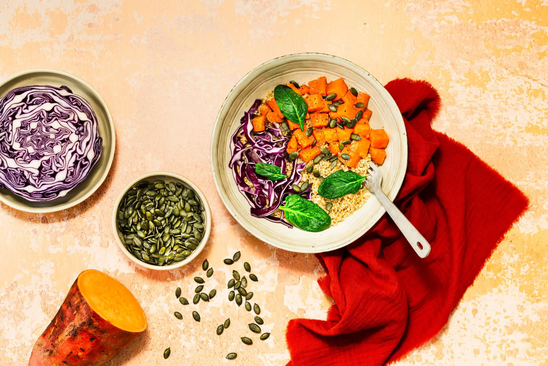 Buddha bowl quinoa et patate douce
