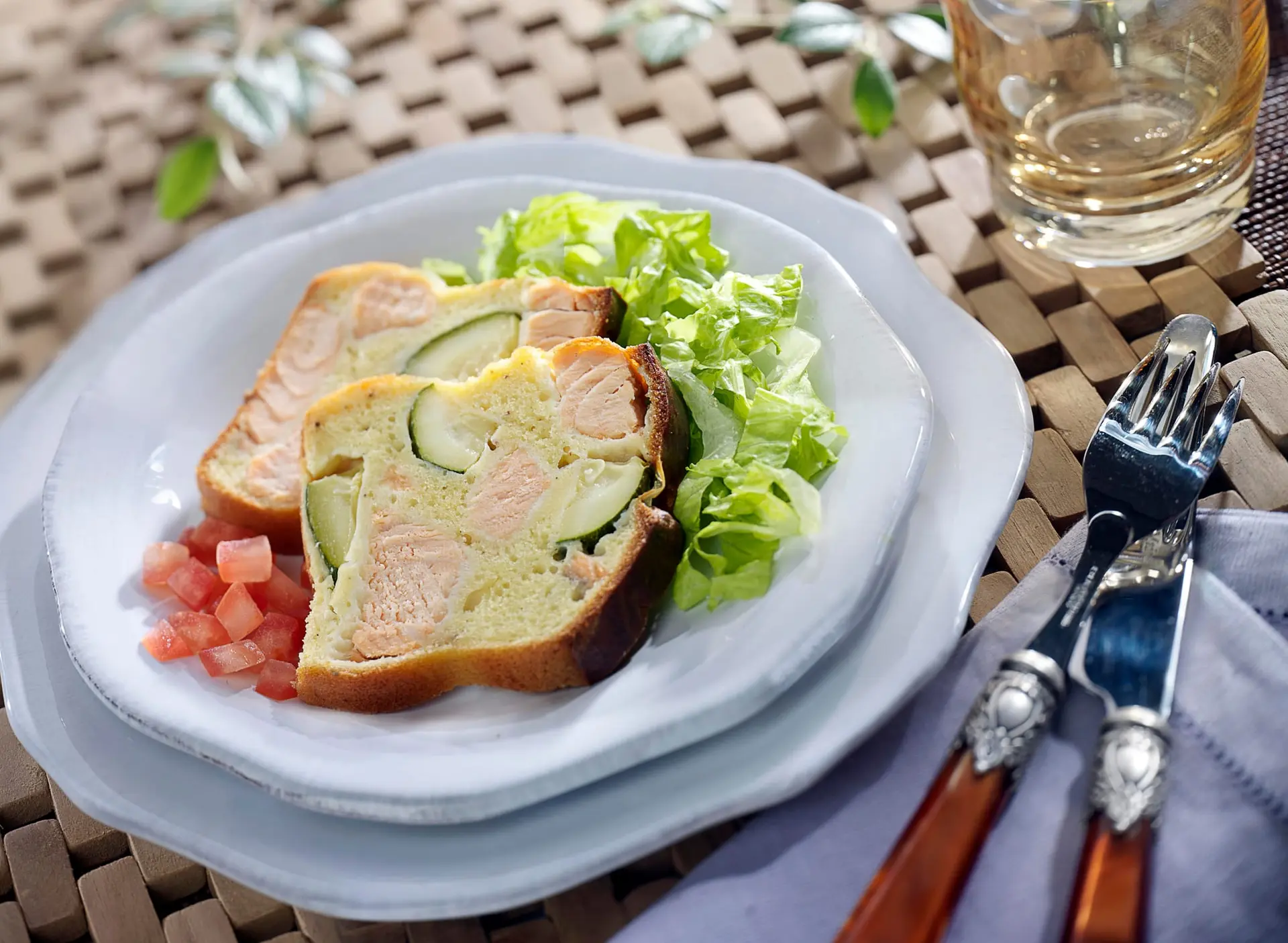 Cake saumon courgettes