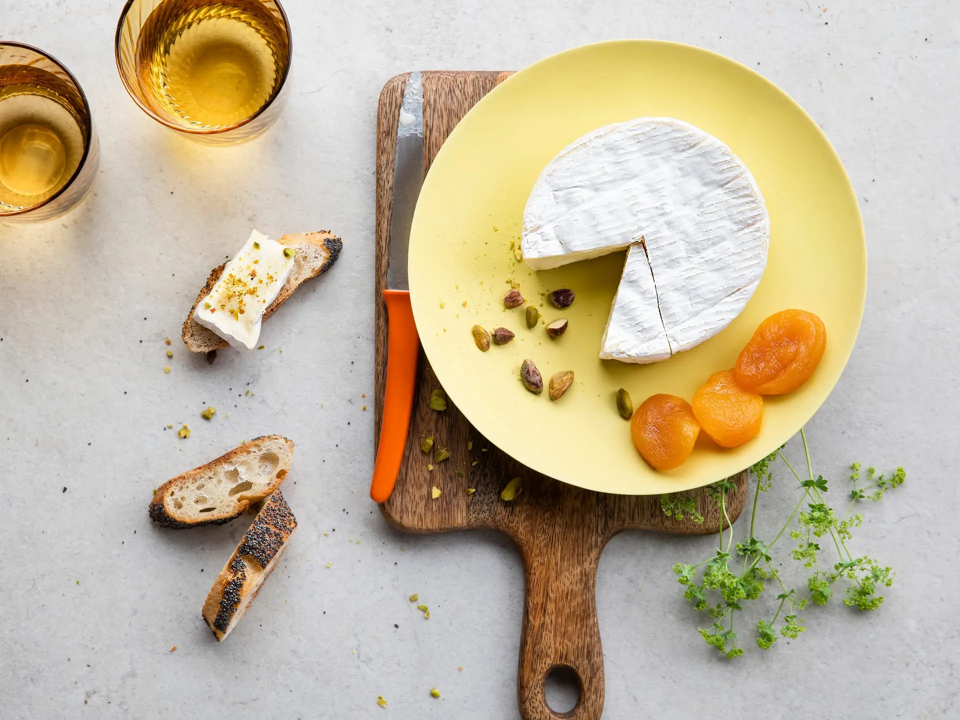 Camembert aux abricots secs
