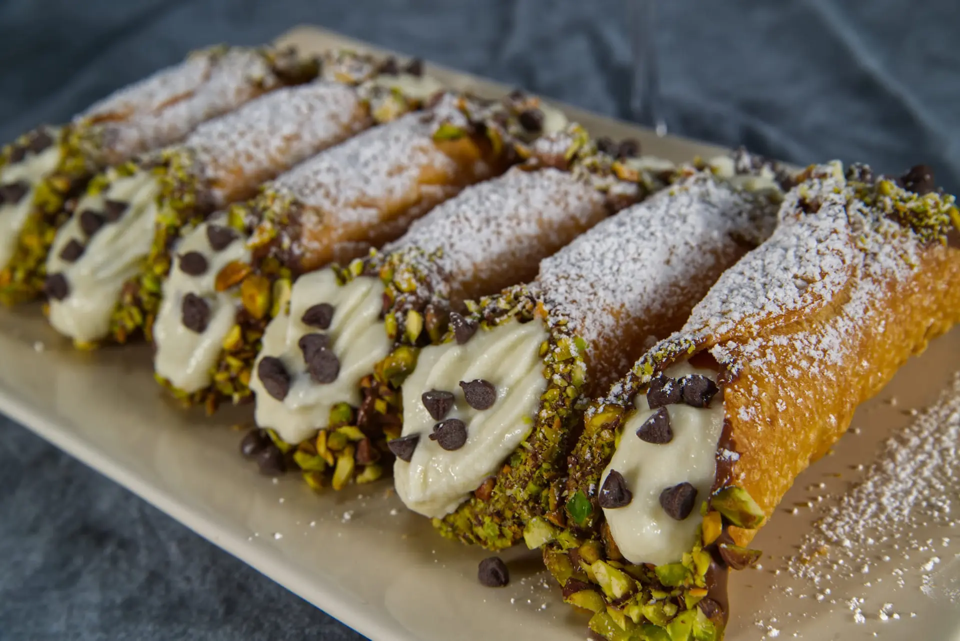 Cannoli pistache-chocolat