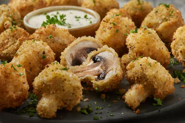 Champignons panés