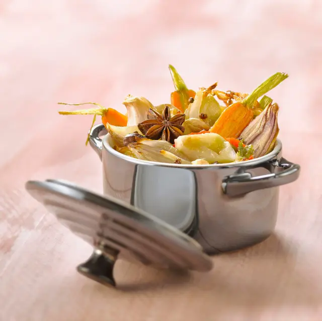 Cocotte de légumes confits à la badiane et à la cardamome