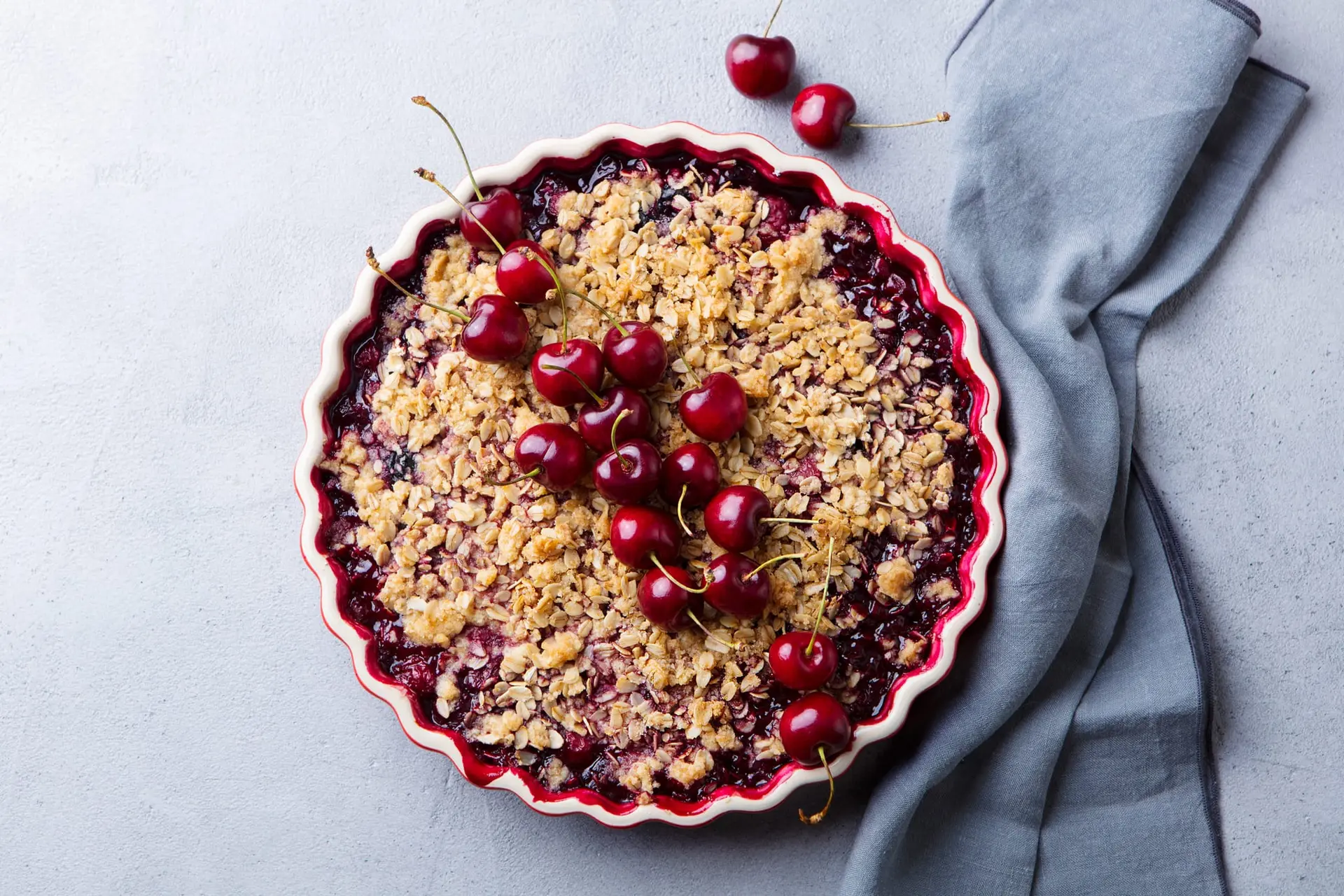 Crumble de cerises