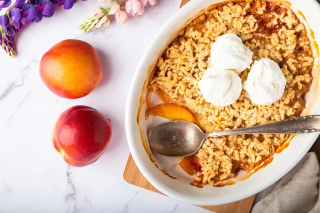 Crumble de nectarines