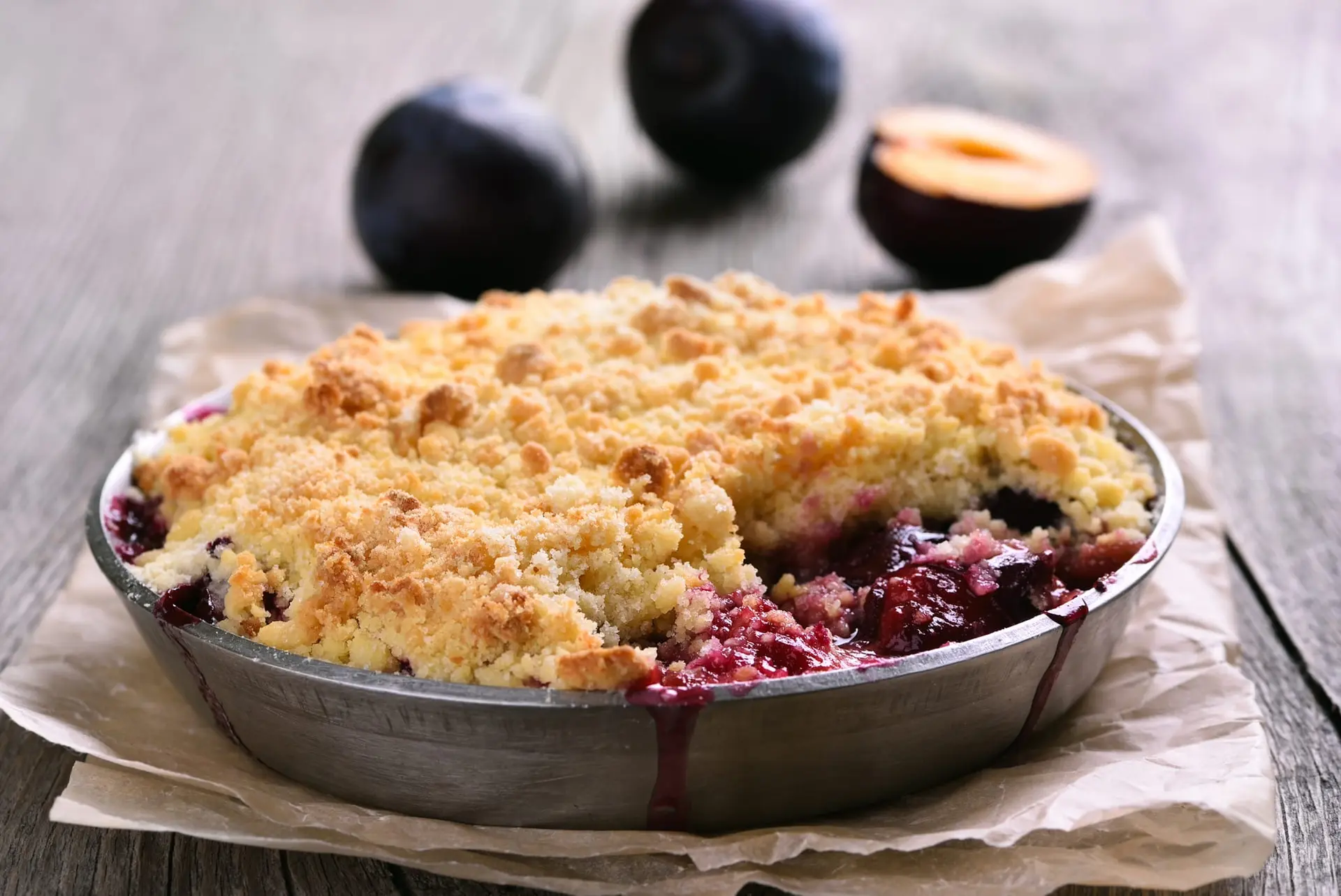 Crumble de prunes
