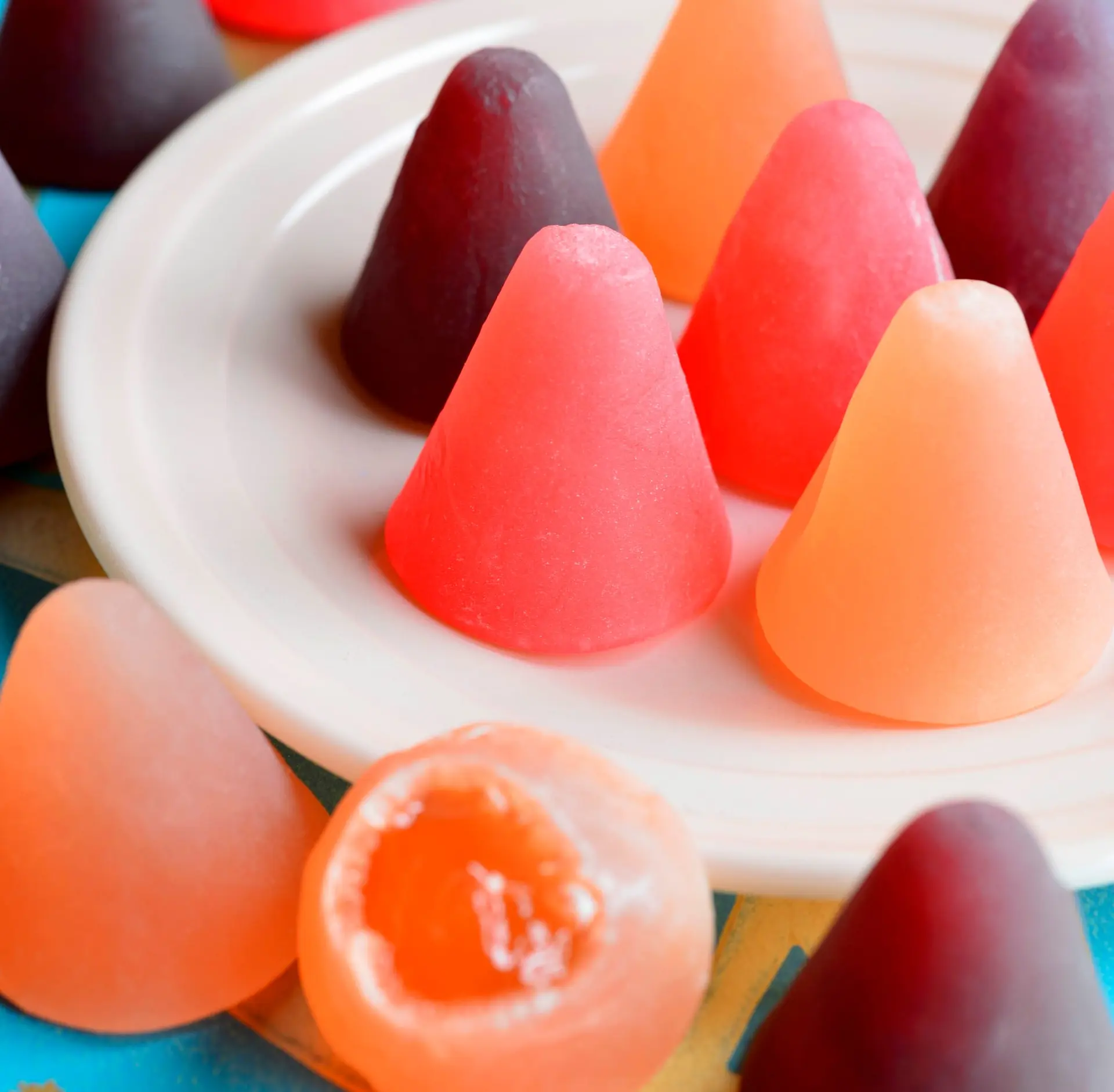 Cuberdons belges aromatisés aux fruits