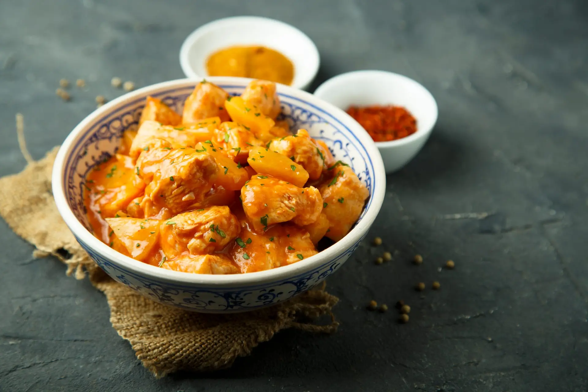 Curry de poulet à l’ananas