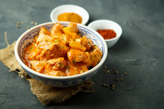 Curry de poulet à l’ananas