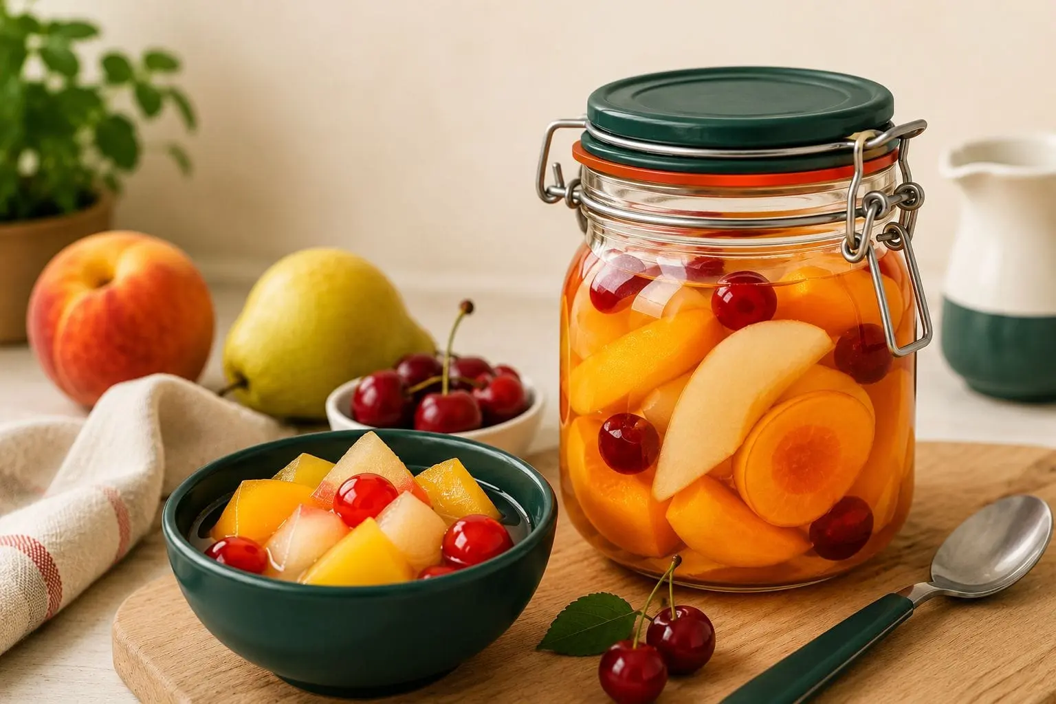 Fruits au sirop
