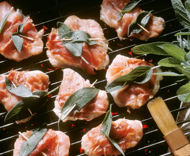 Escalope de veau à la sauge au barbecue