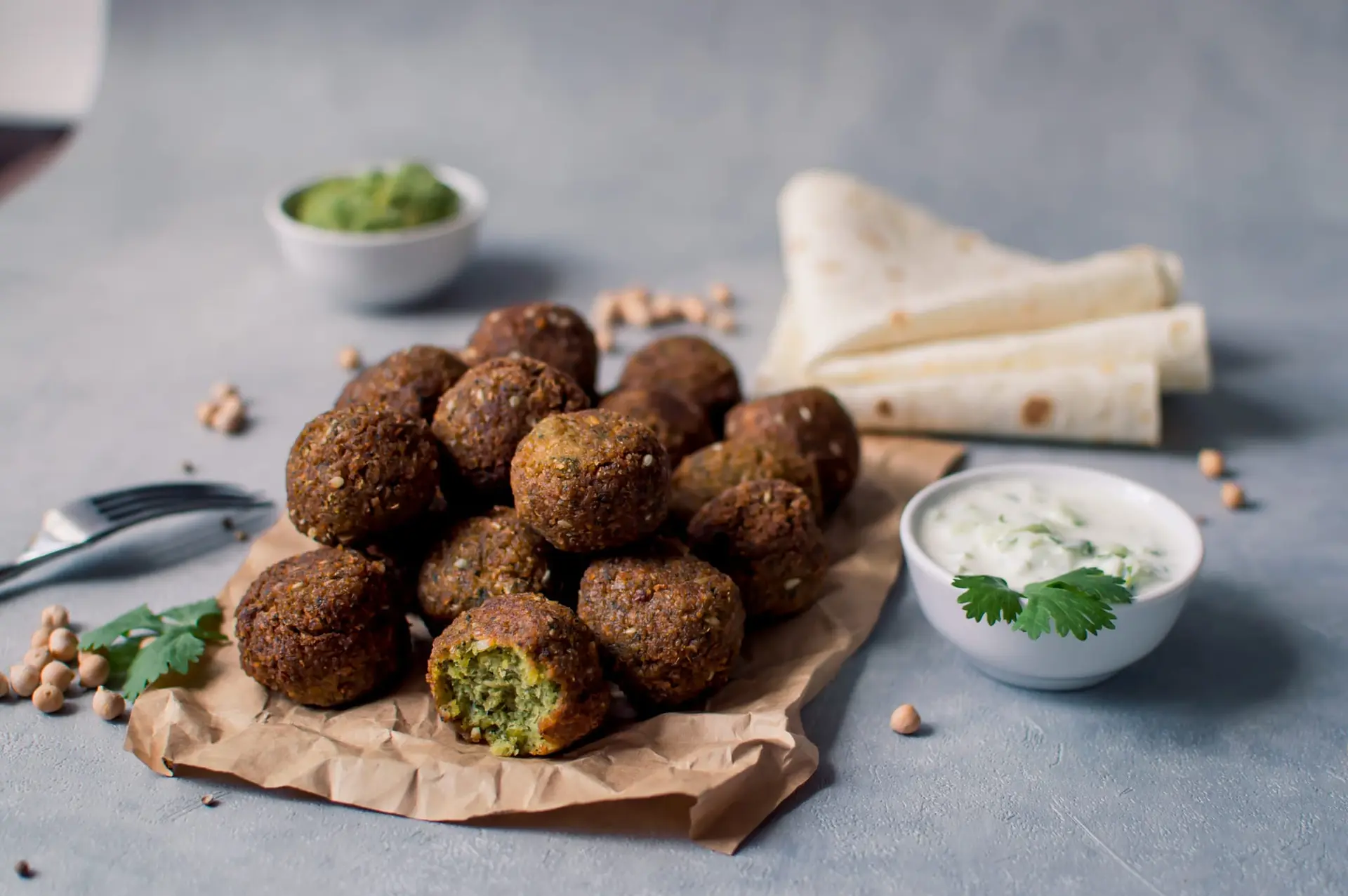 Falafels aux épinards et persil