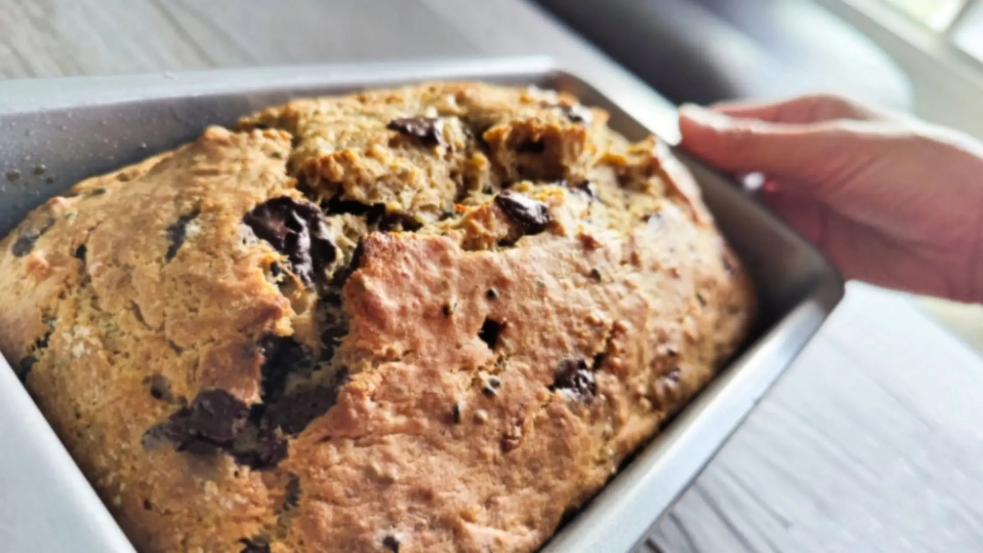 Gâteau à la banane aux pépites de chocolat