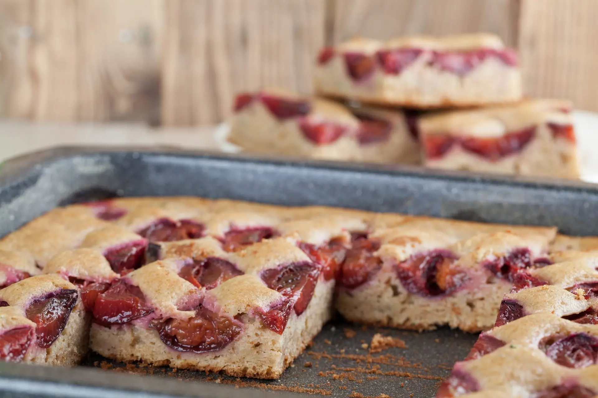 Gâteau d'épeautre aux prunes