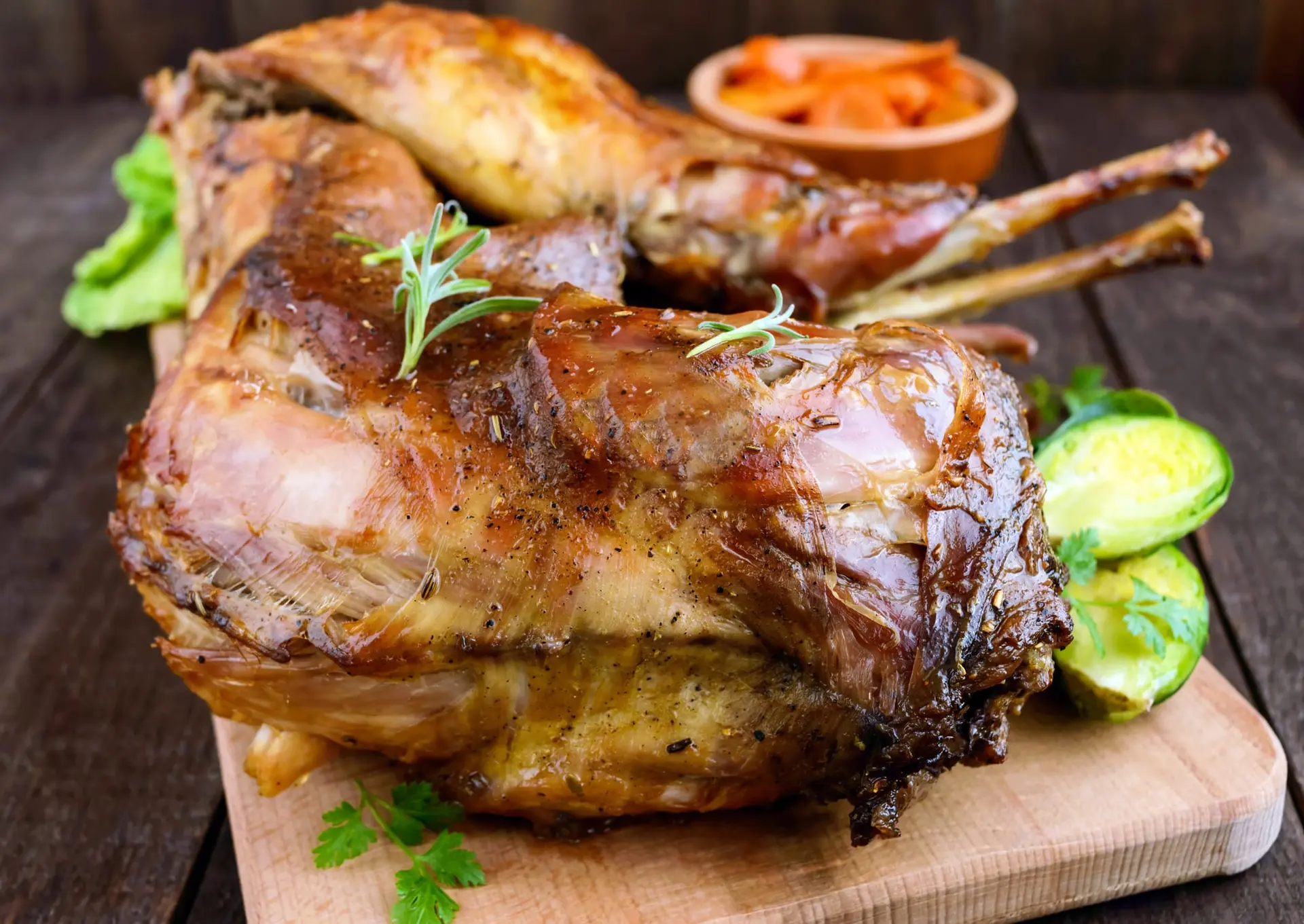 Lapin rôti au barbecue