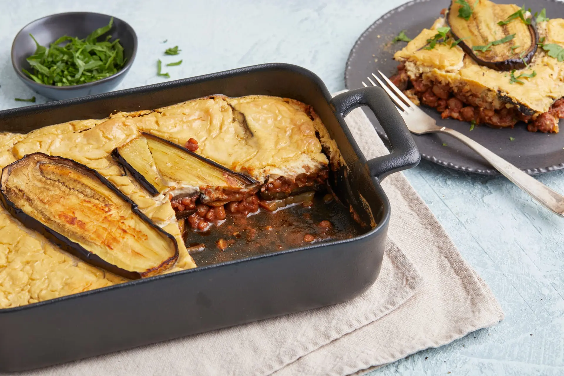 Moussaka au lupin