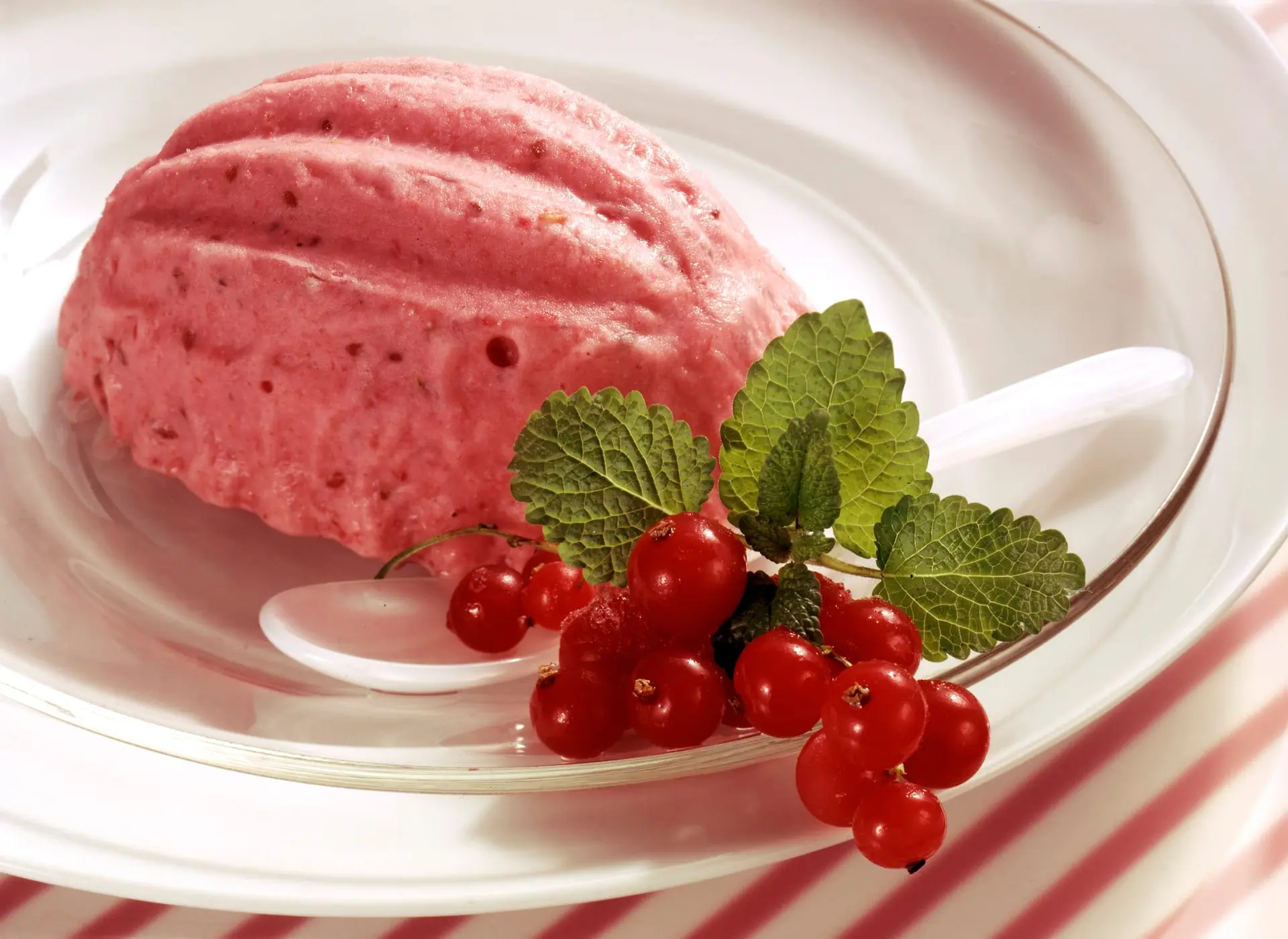 Mousse de groseilles rouges