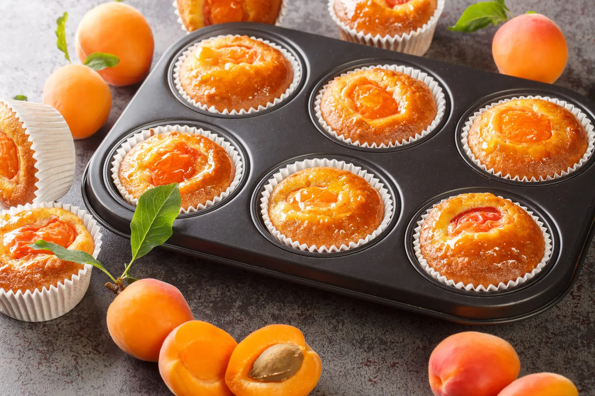 Muffins au yogourt à l’abricot