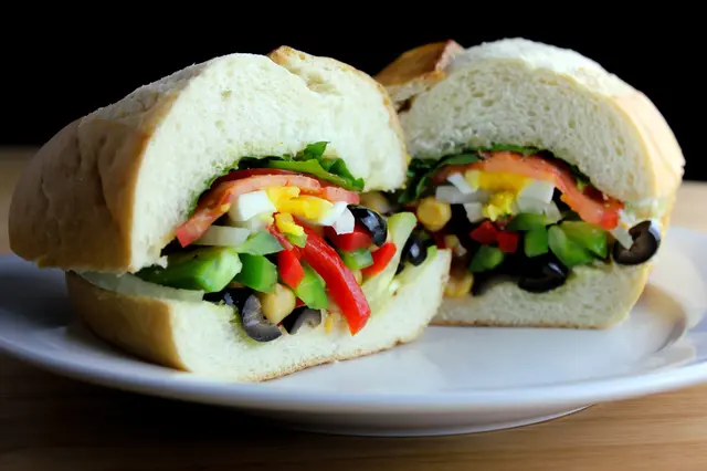 Pan bagnat aux légumes