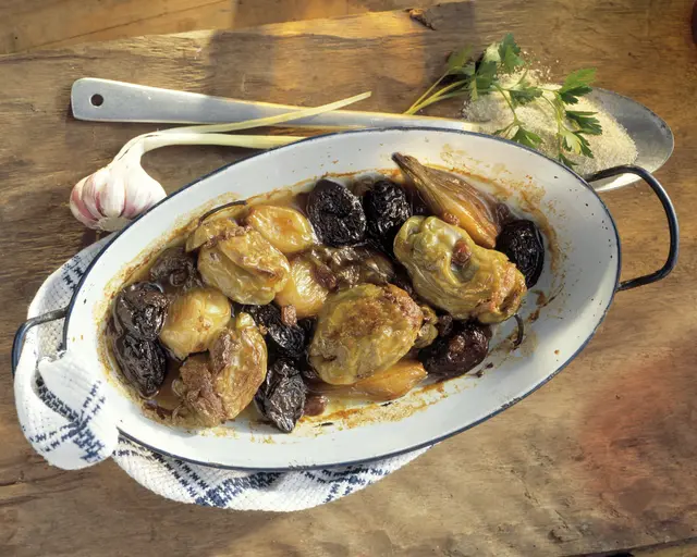 Poivrons farcis aux pruneaux