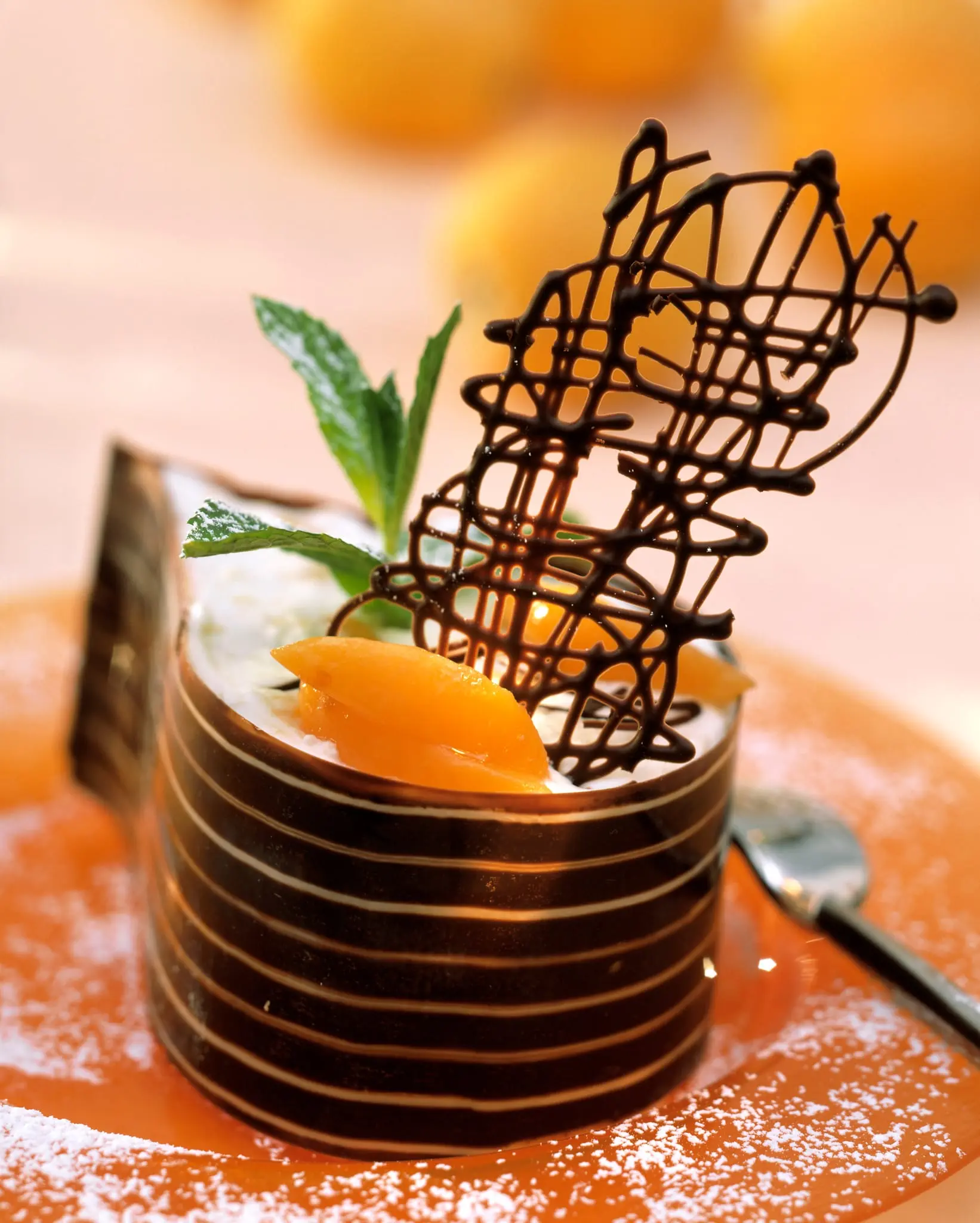 Ruban de chocolat à la crème d'abricot
