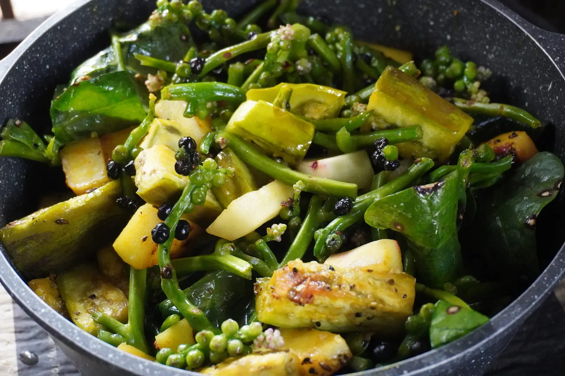 Sauté de légumes au poivre