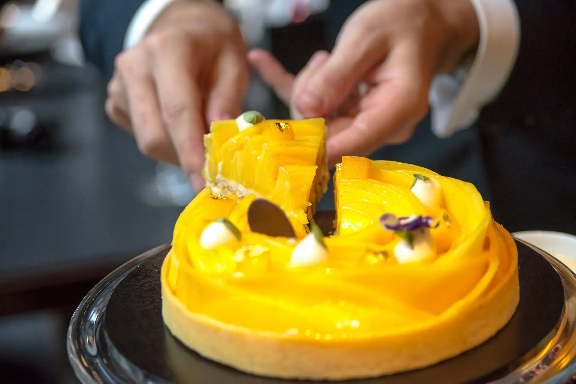 Tarte à la mangue