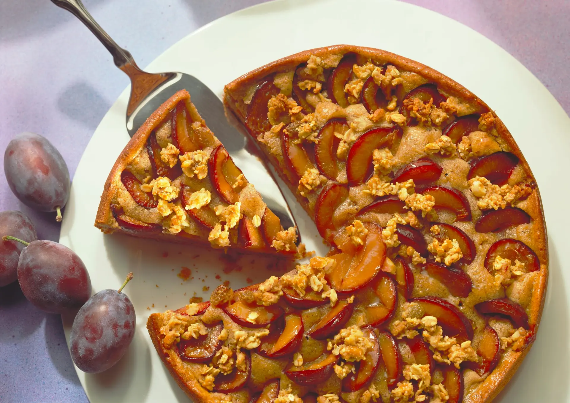 Tarte aux prunes et aux noix