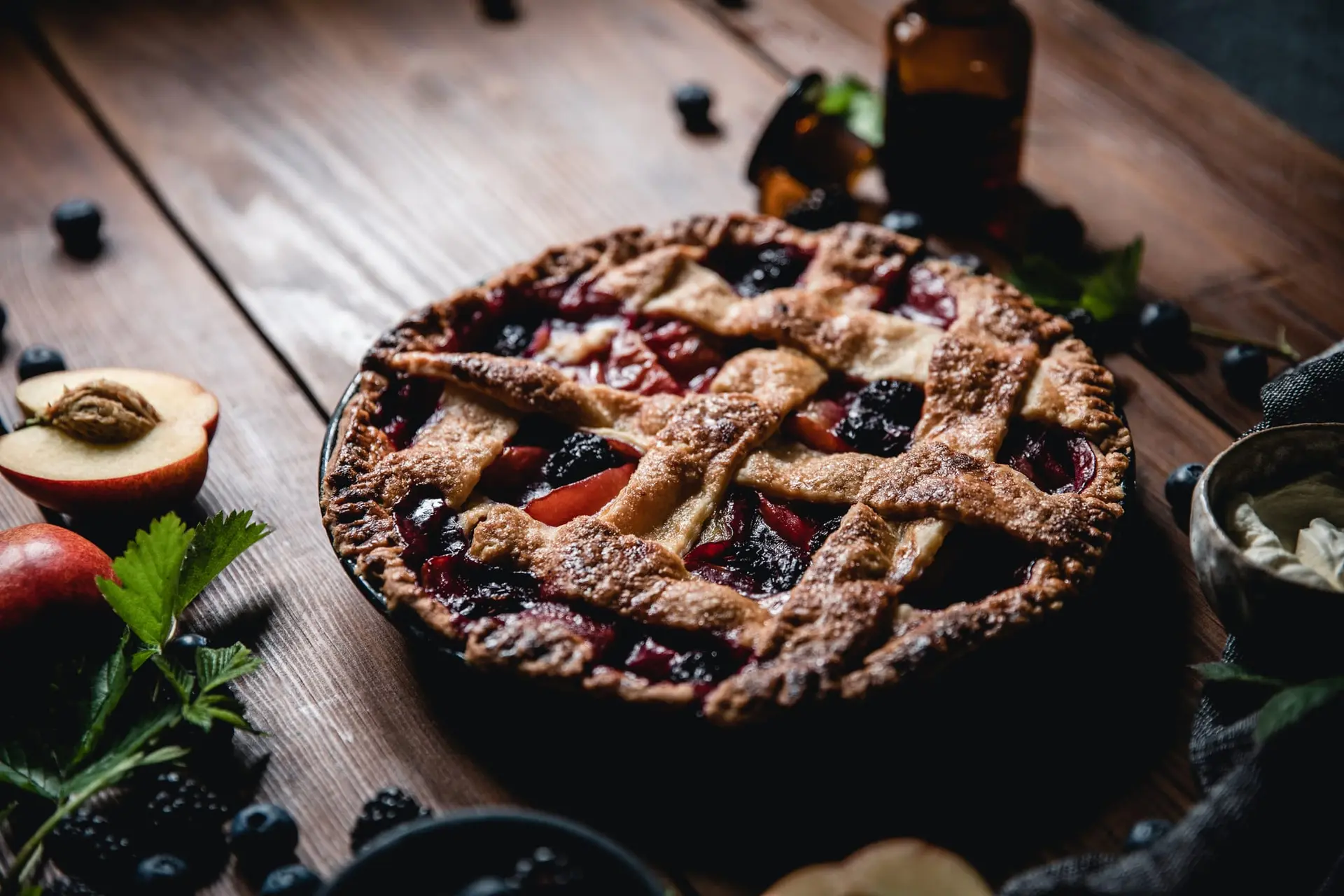 Tarte en treillis aux fruits d'été