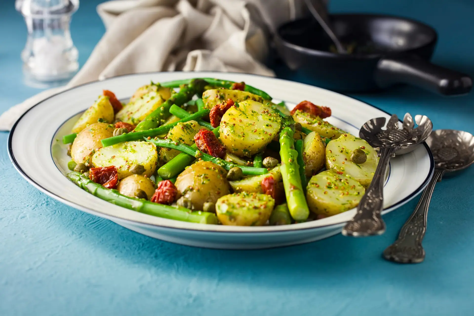 Salade de pommes de terre et haricots verts