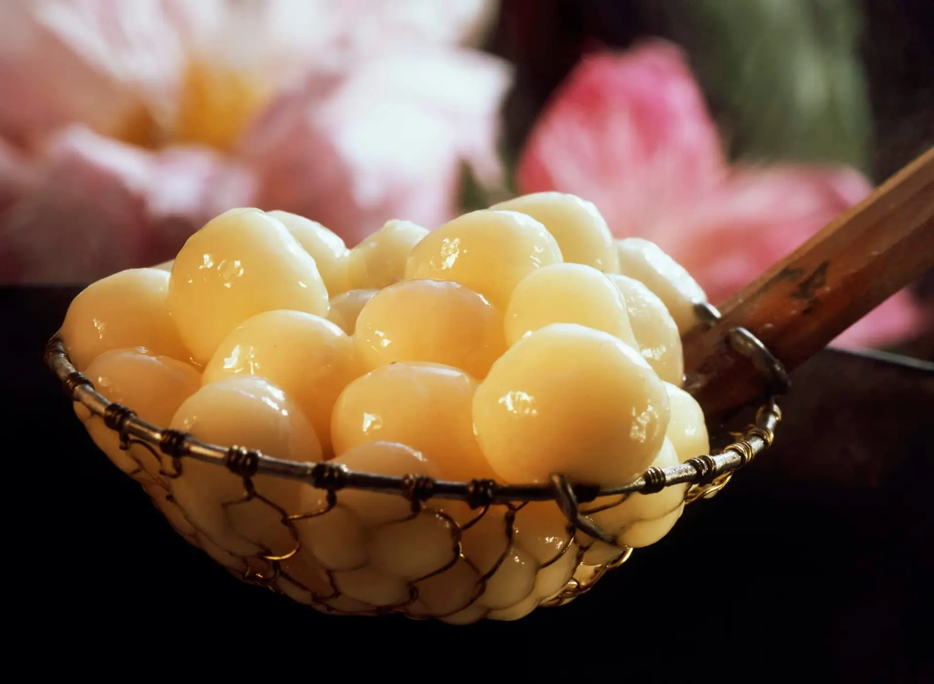 Boulettes de farine de riz dans du lait de coco
