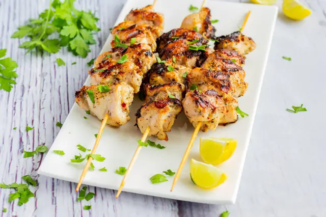 Brochettes poulet citron