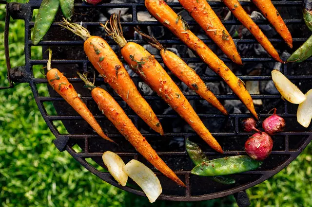 Carottes marinées grillées